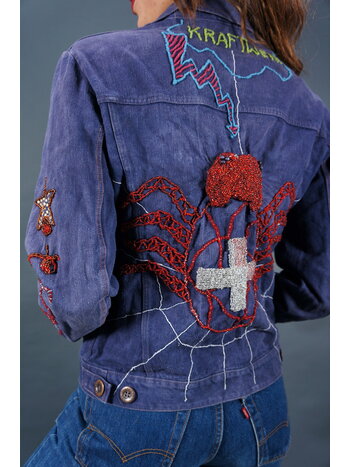 Kraftwerk Spider Beaded Jeans Jacket