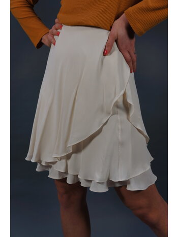 Escada Silk Ruffle Skirt