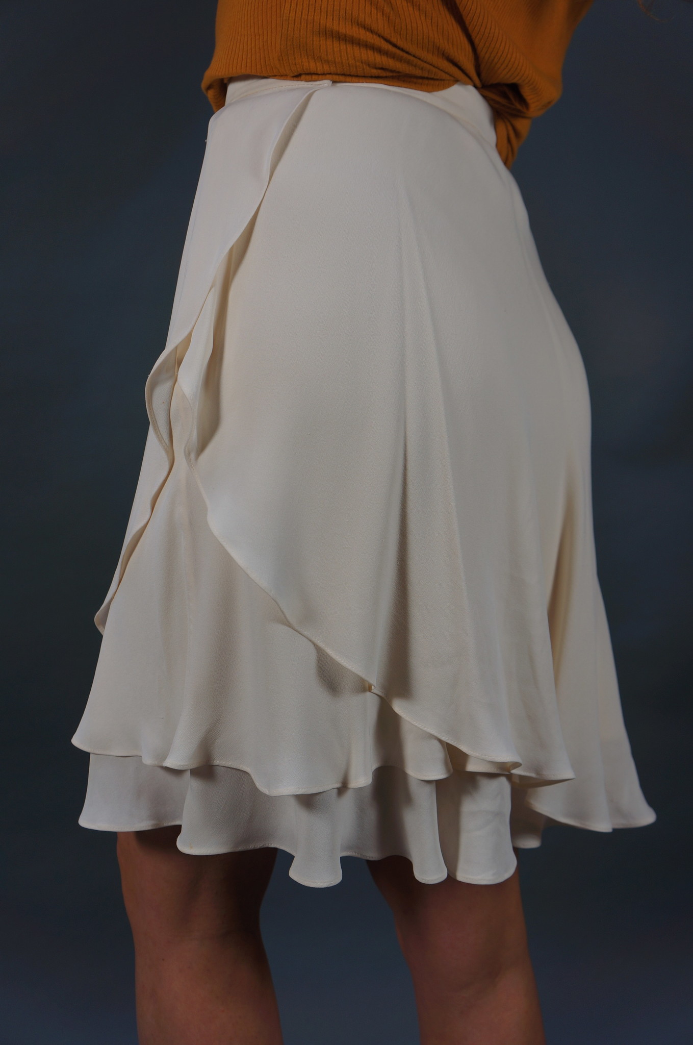 Escada Silk Ruffle Skirt