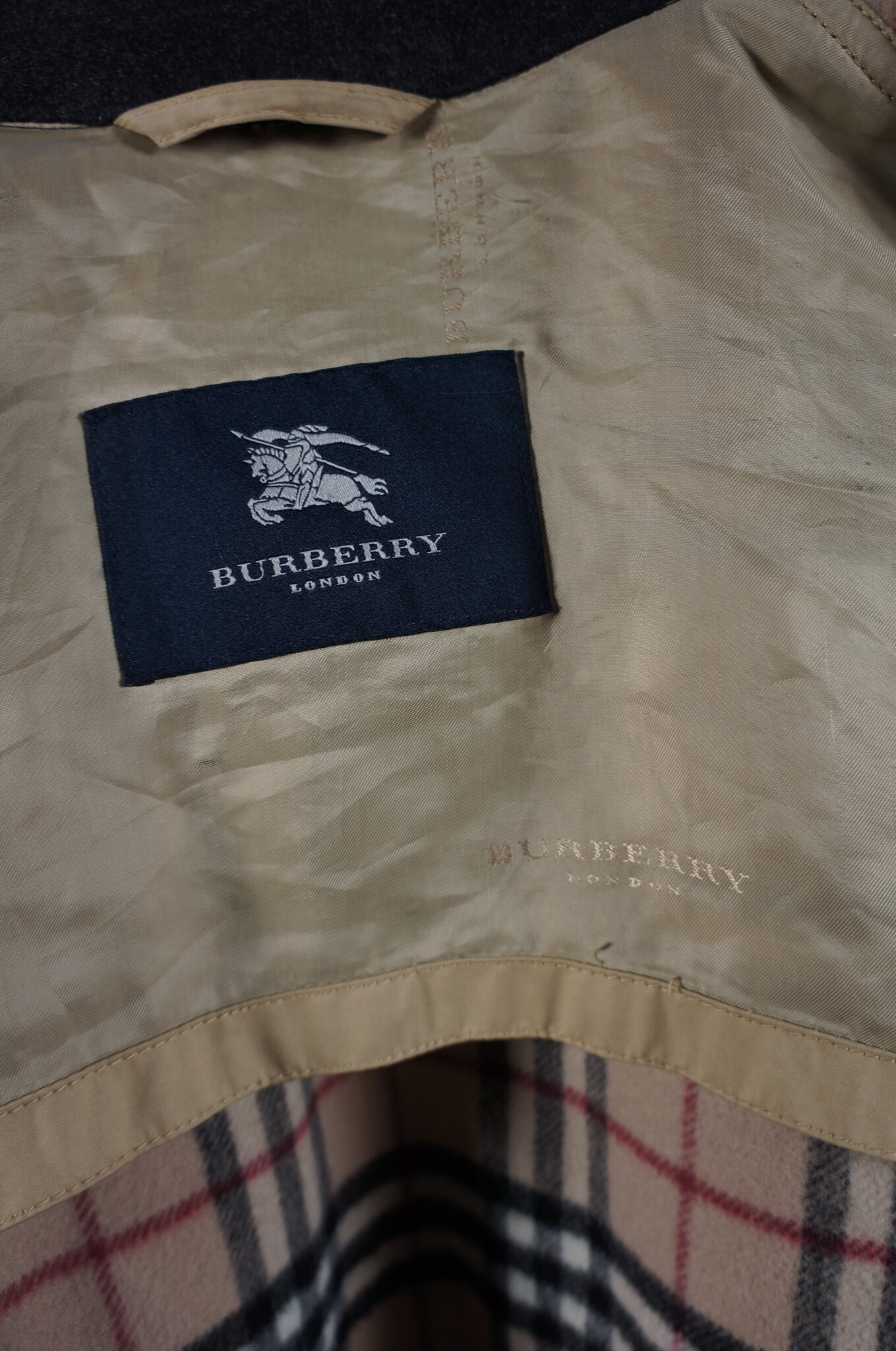 Burberry Beige Cotton Trench Coat — L / 100 cm