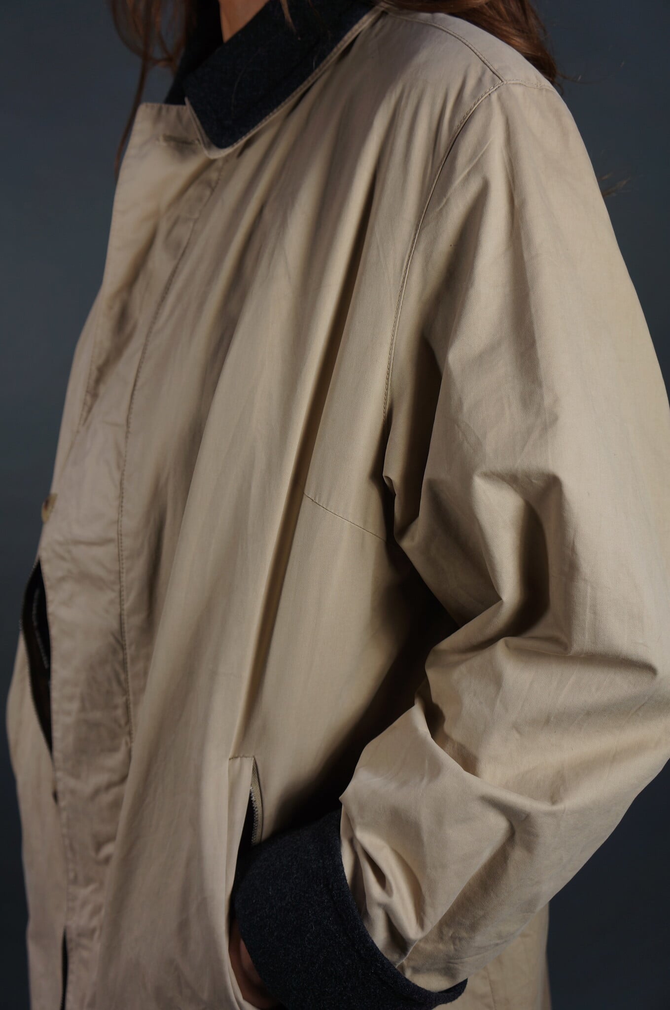 Burberry Beige Cotton Trench Coat — L / 100 cm