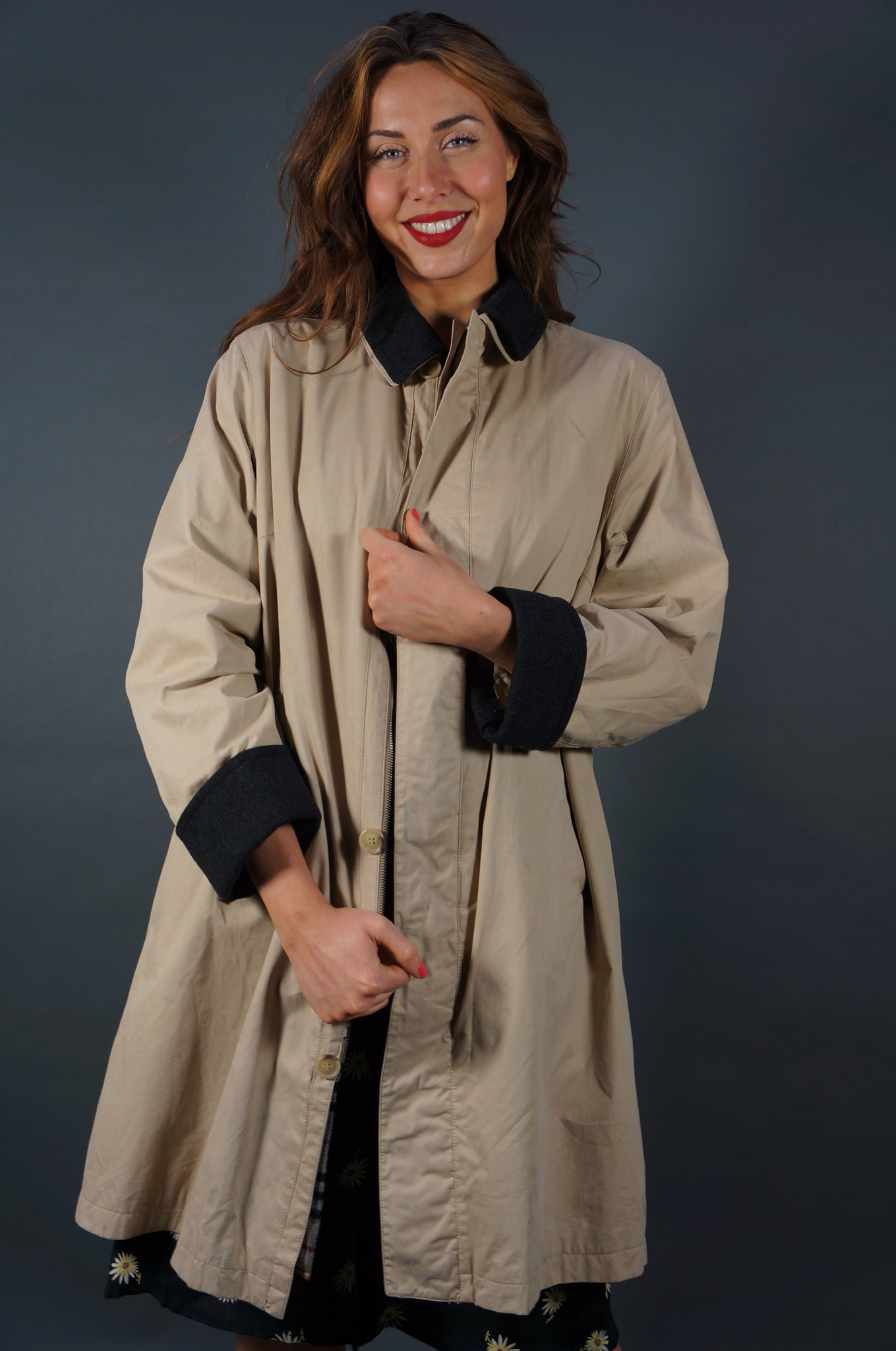 Burberry Beige Cotton Trench Coat — L / 100 cm