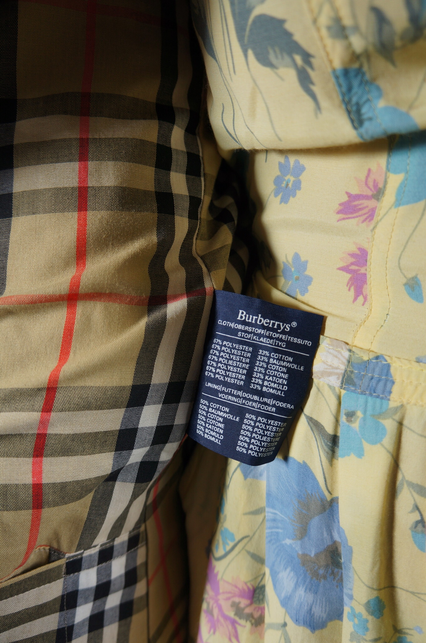 Burberry Beige Trench Coat — S / 118 cm