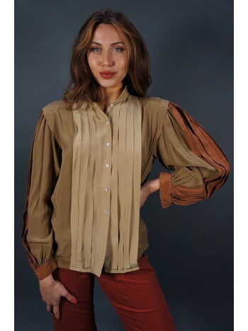 Escada Sleeve Blouse Silk