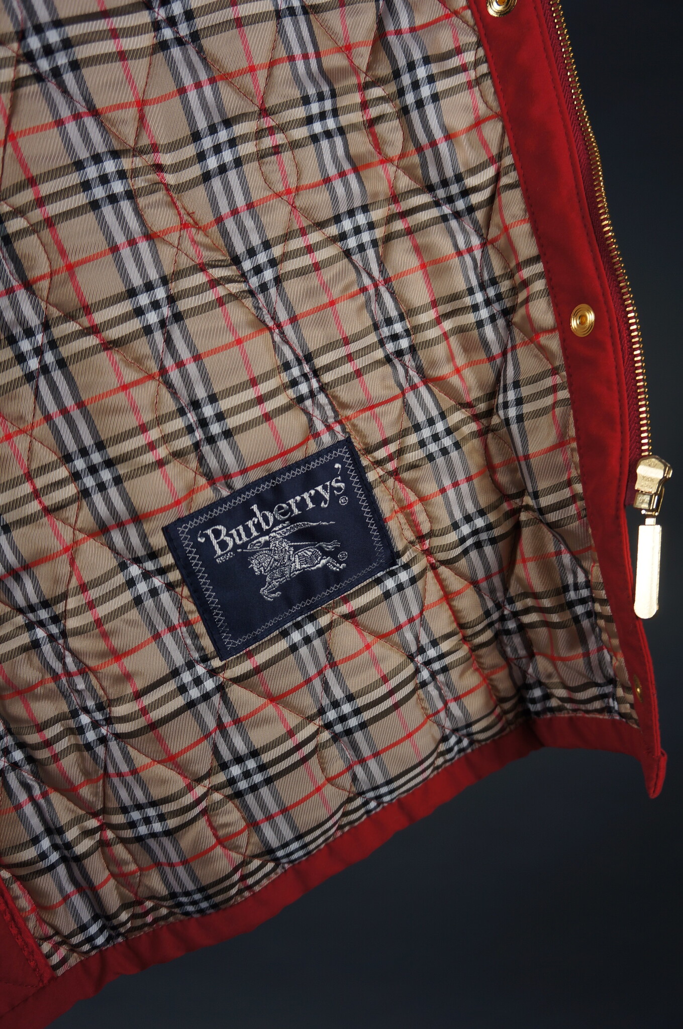 Burberry Coat — Red