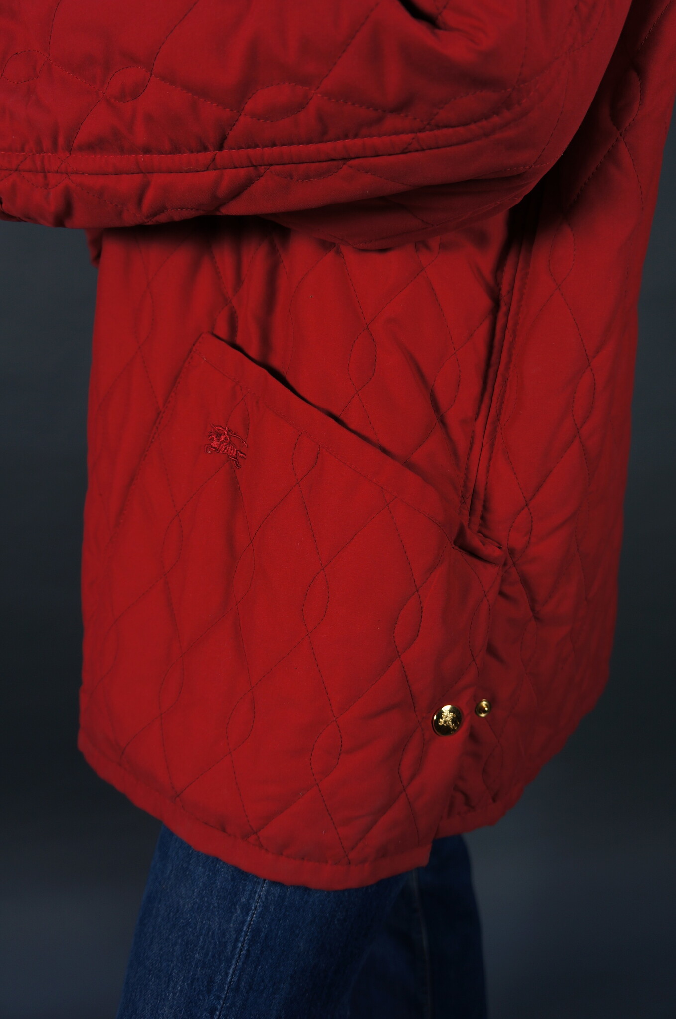 Burberry Coat — Red
