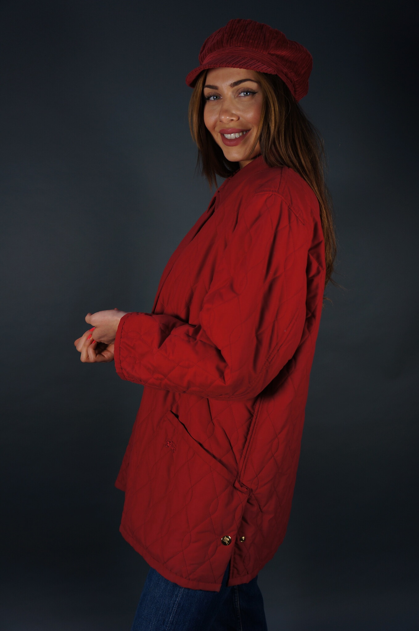 Burberry Coat — Red