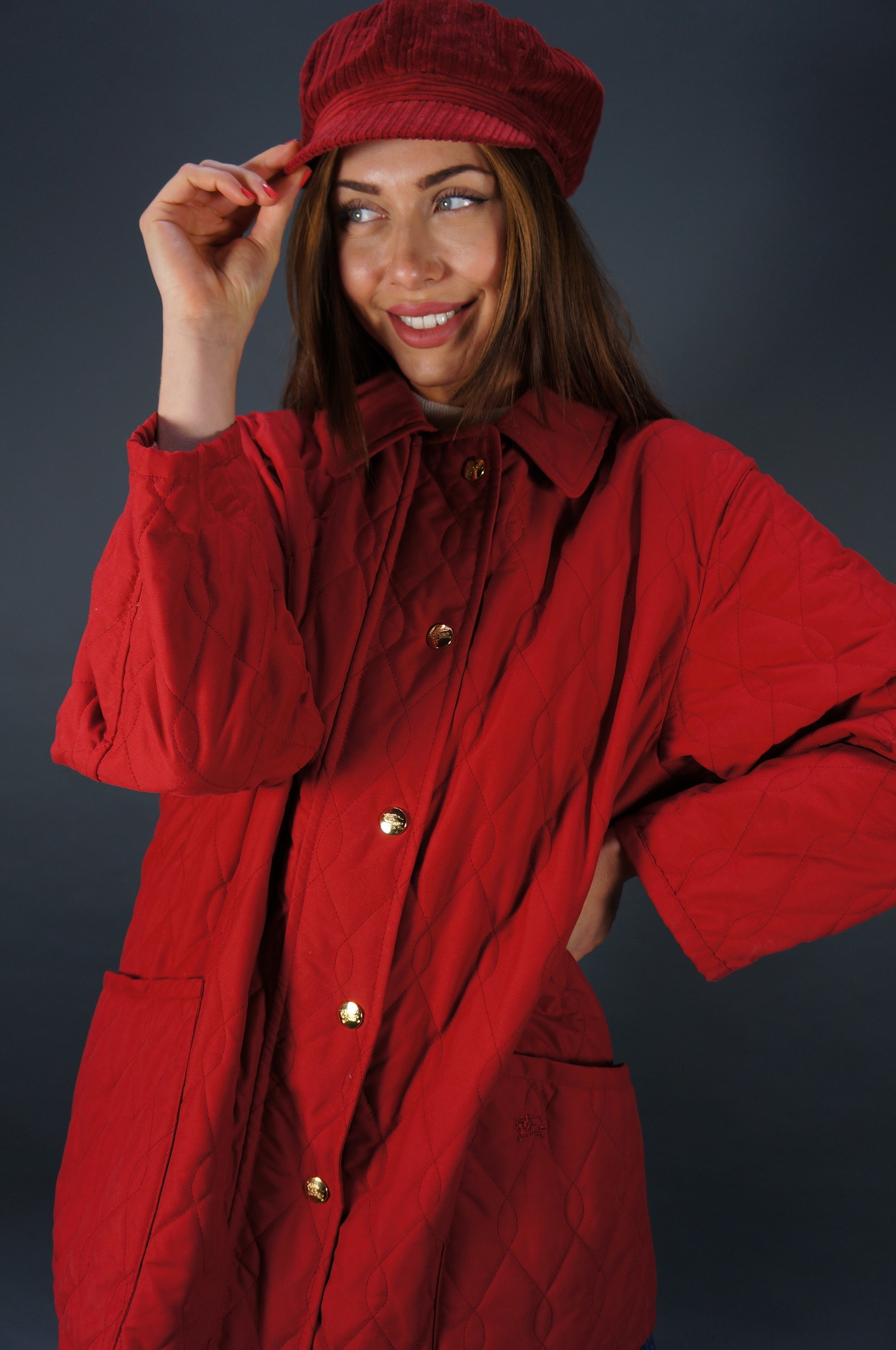Burberry Coat — Red