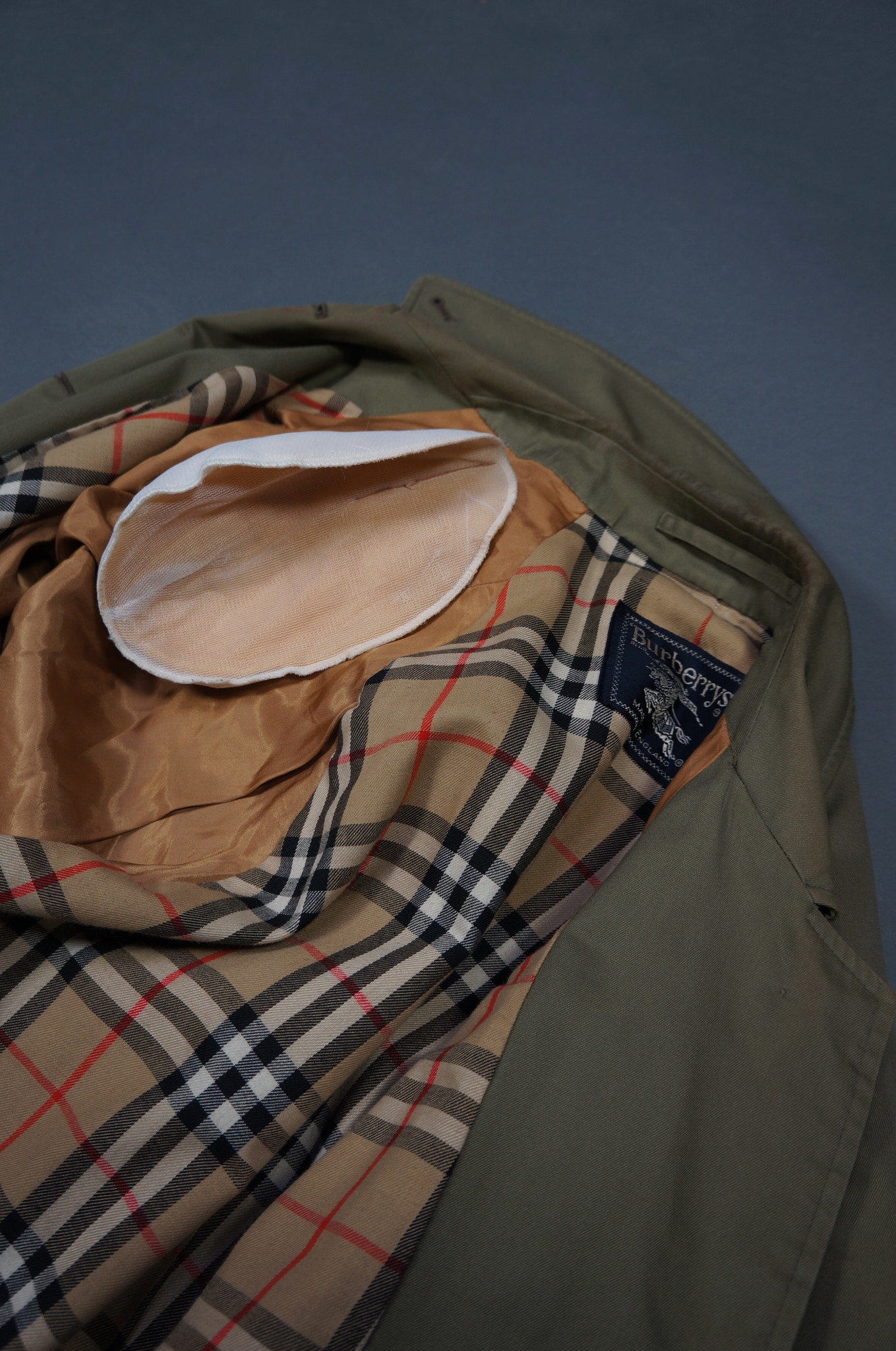 Burberry Trench Coat — Khaki Green