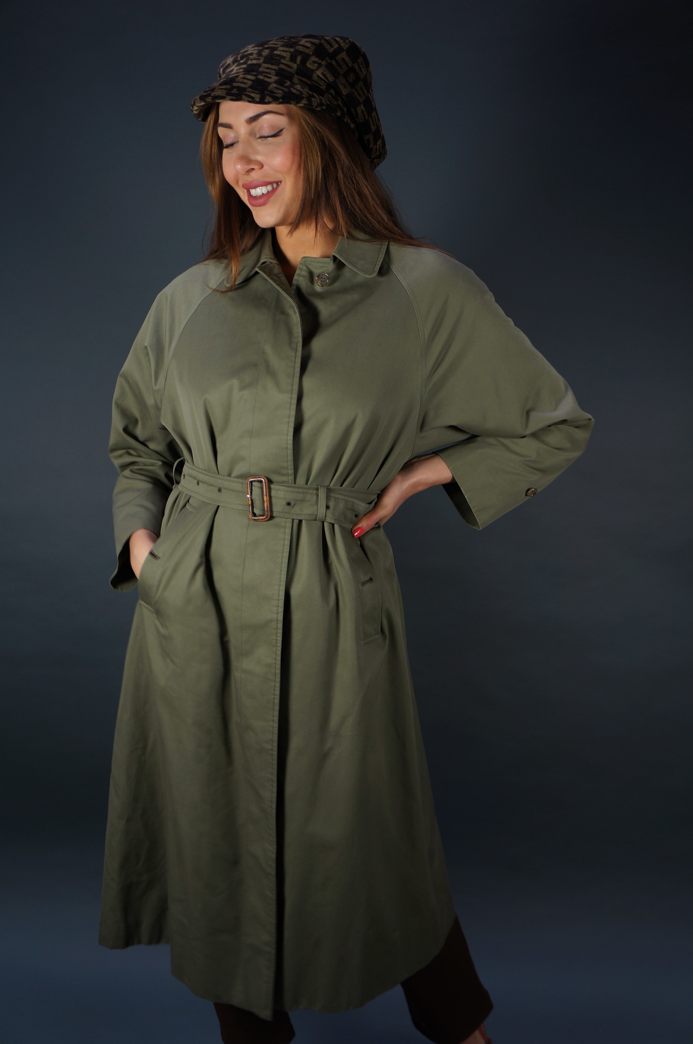 Burberry Trench Coat — Khaki Green