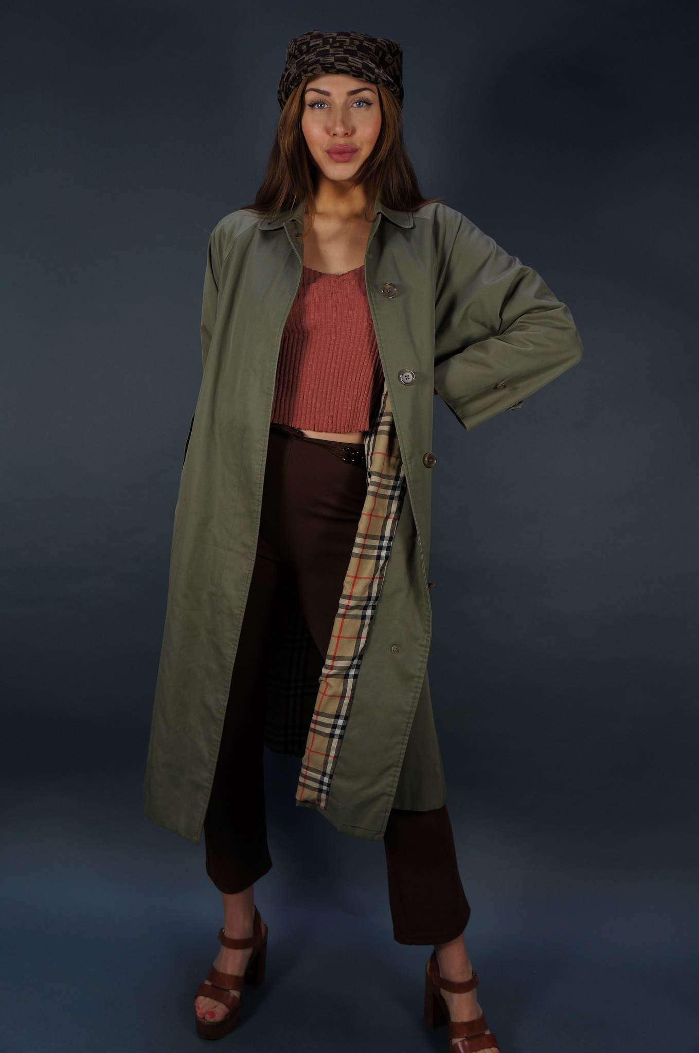 Burberry Trench Coat — Khaki Green