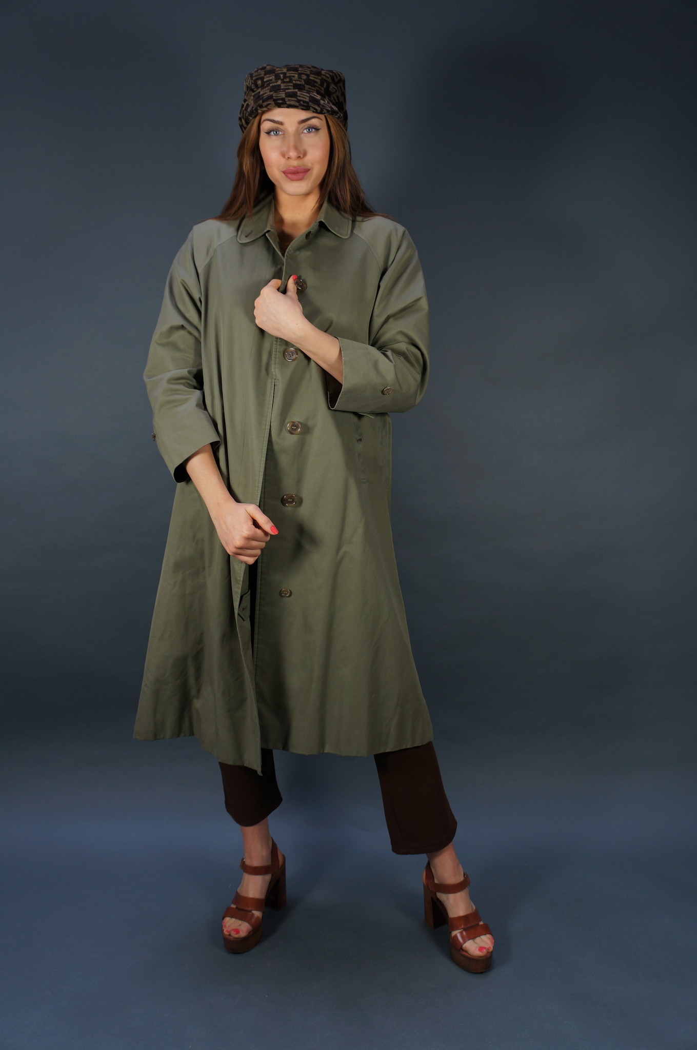 Burberry Trench Coat — Khaki Green