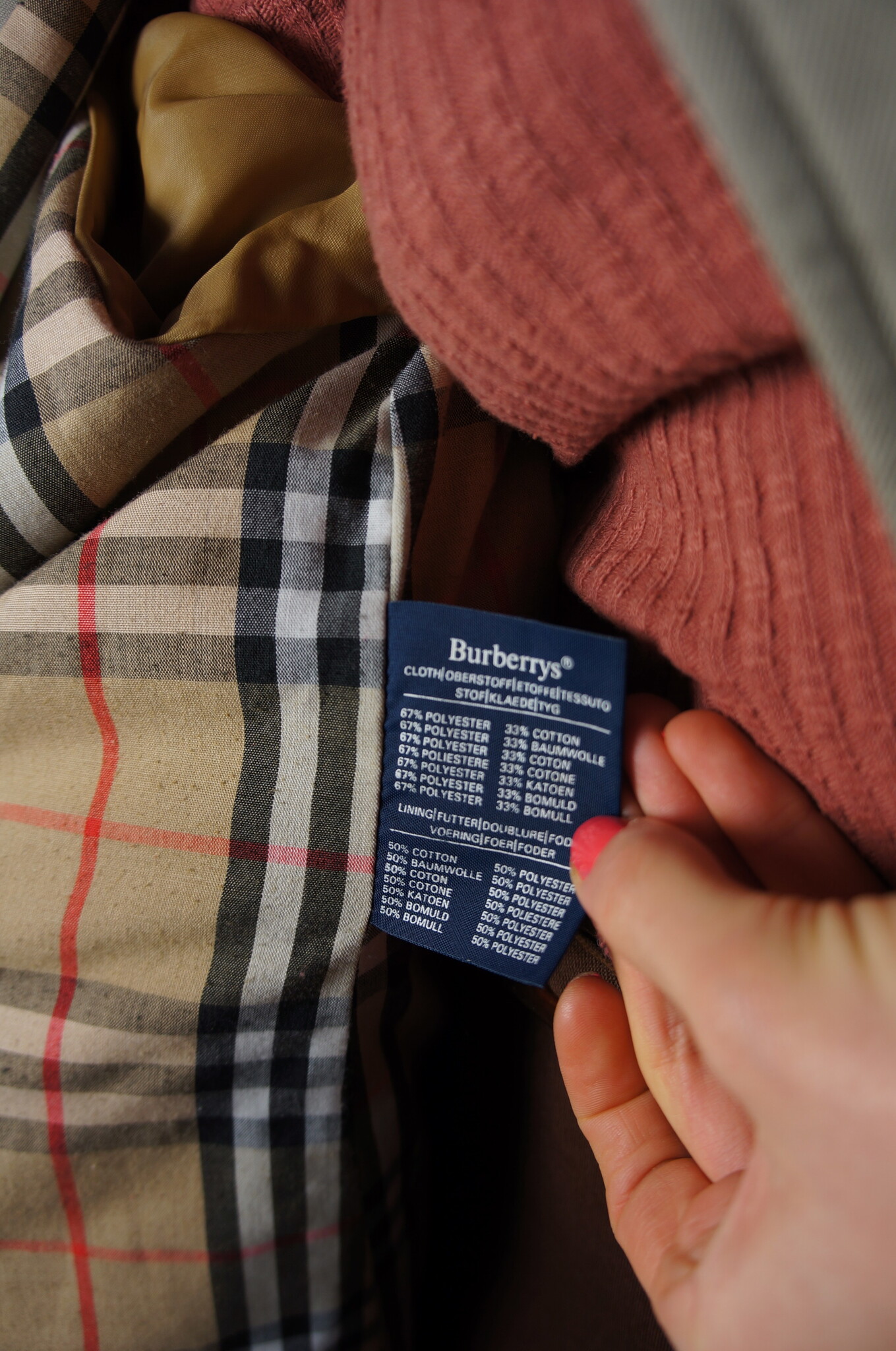 Burberry Trench Coat — Size M/L