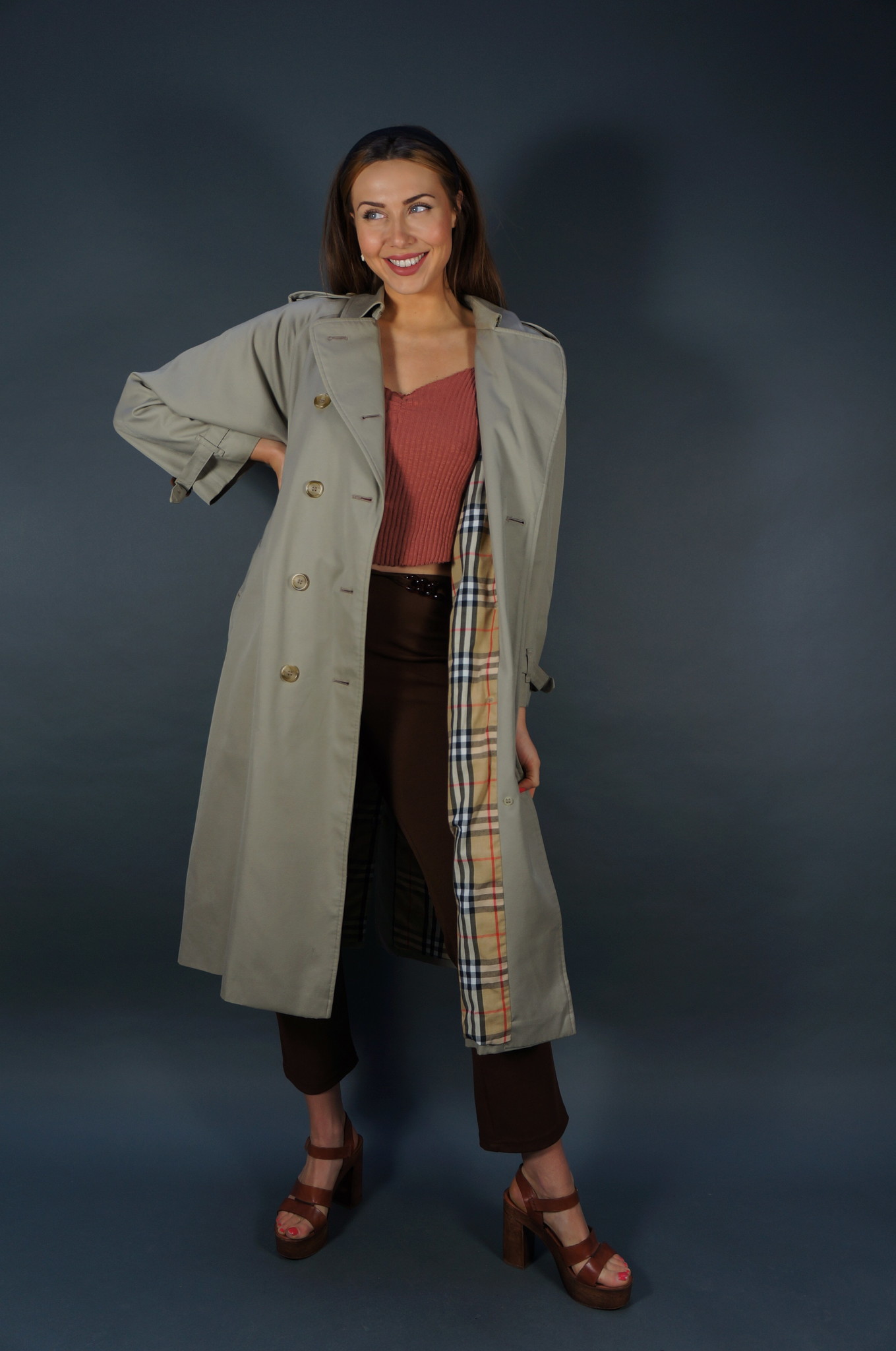 Burberry Trench Coat — Size M/L