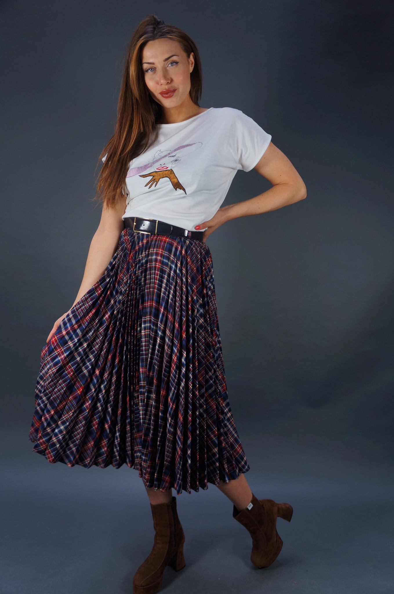 Escada Pleated Skirt