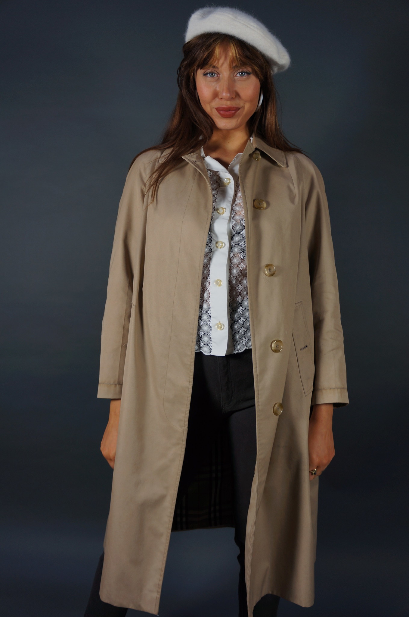 Burberry Trench Coat — Size S/M