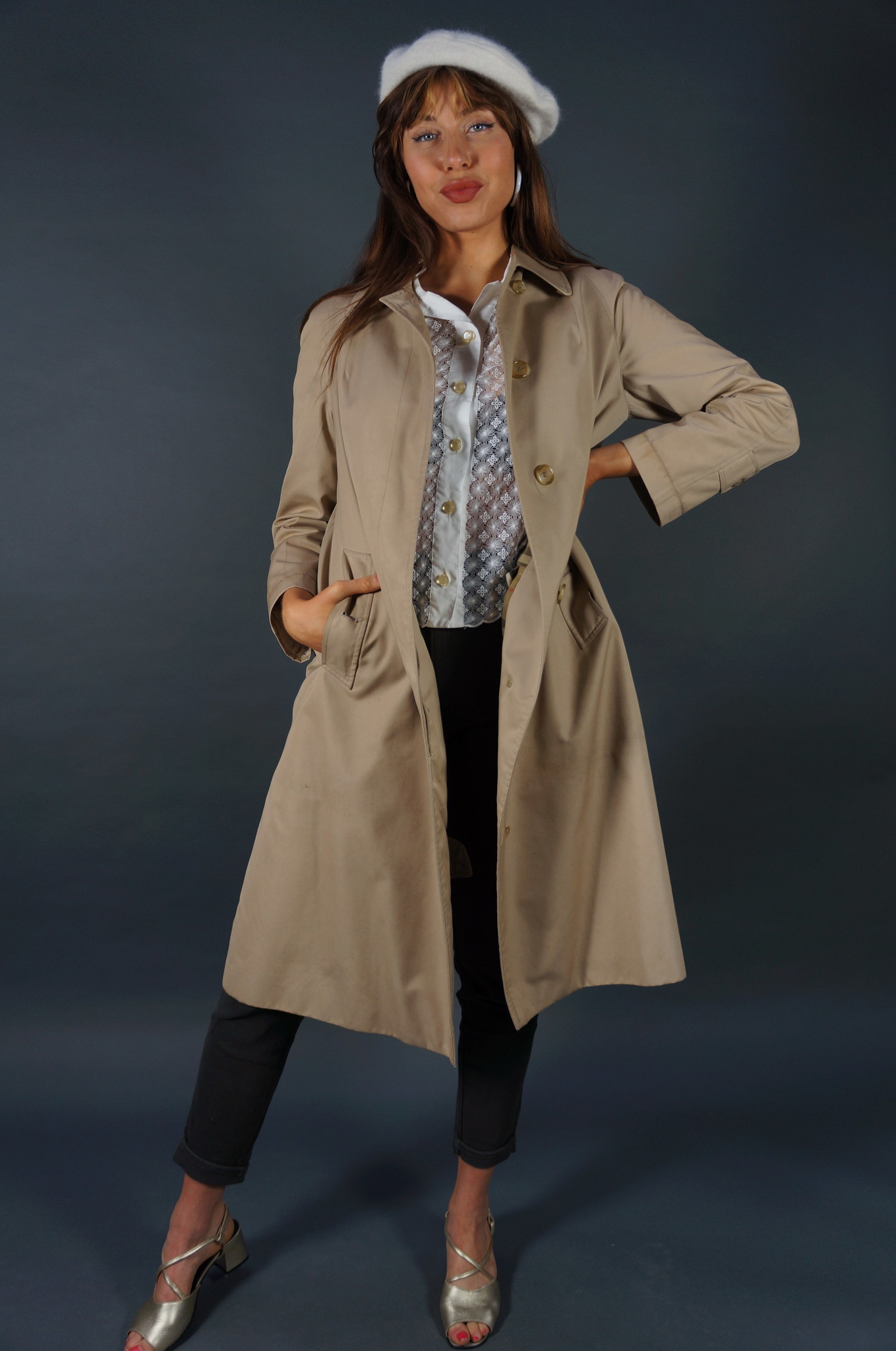 Burberry Trench Coat — Size S/M