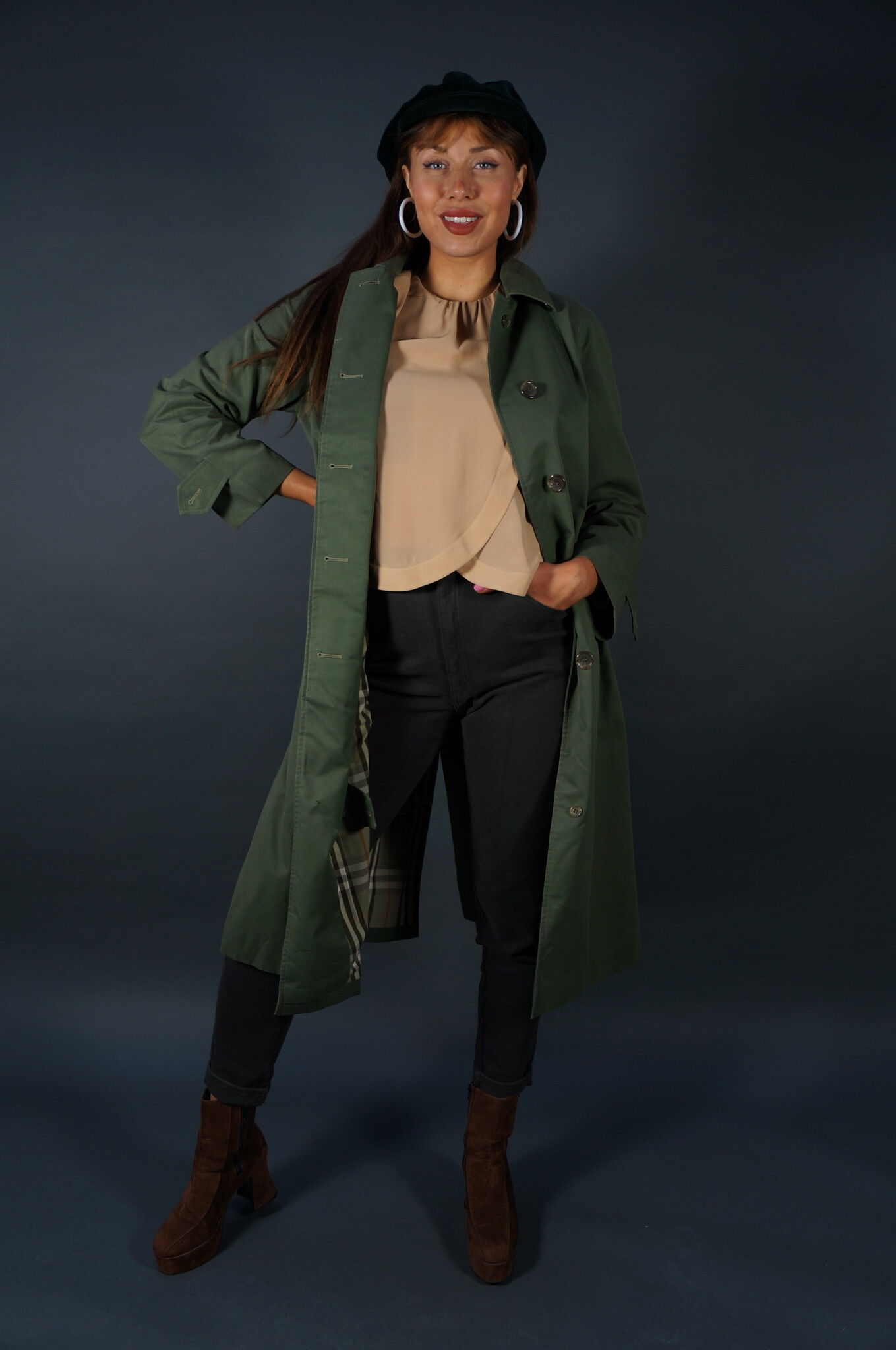 Burberry Coat — Green