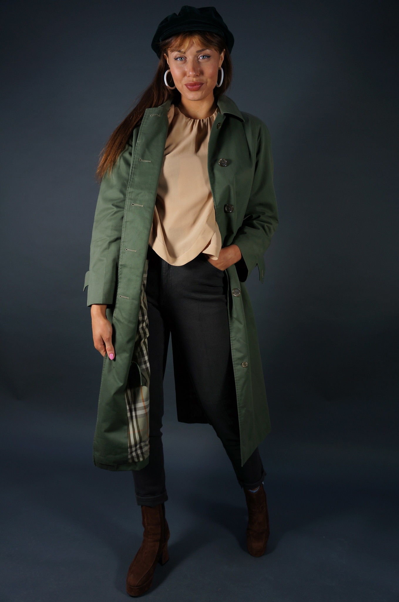 Burberry Coat — Green