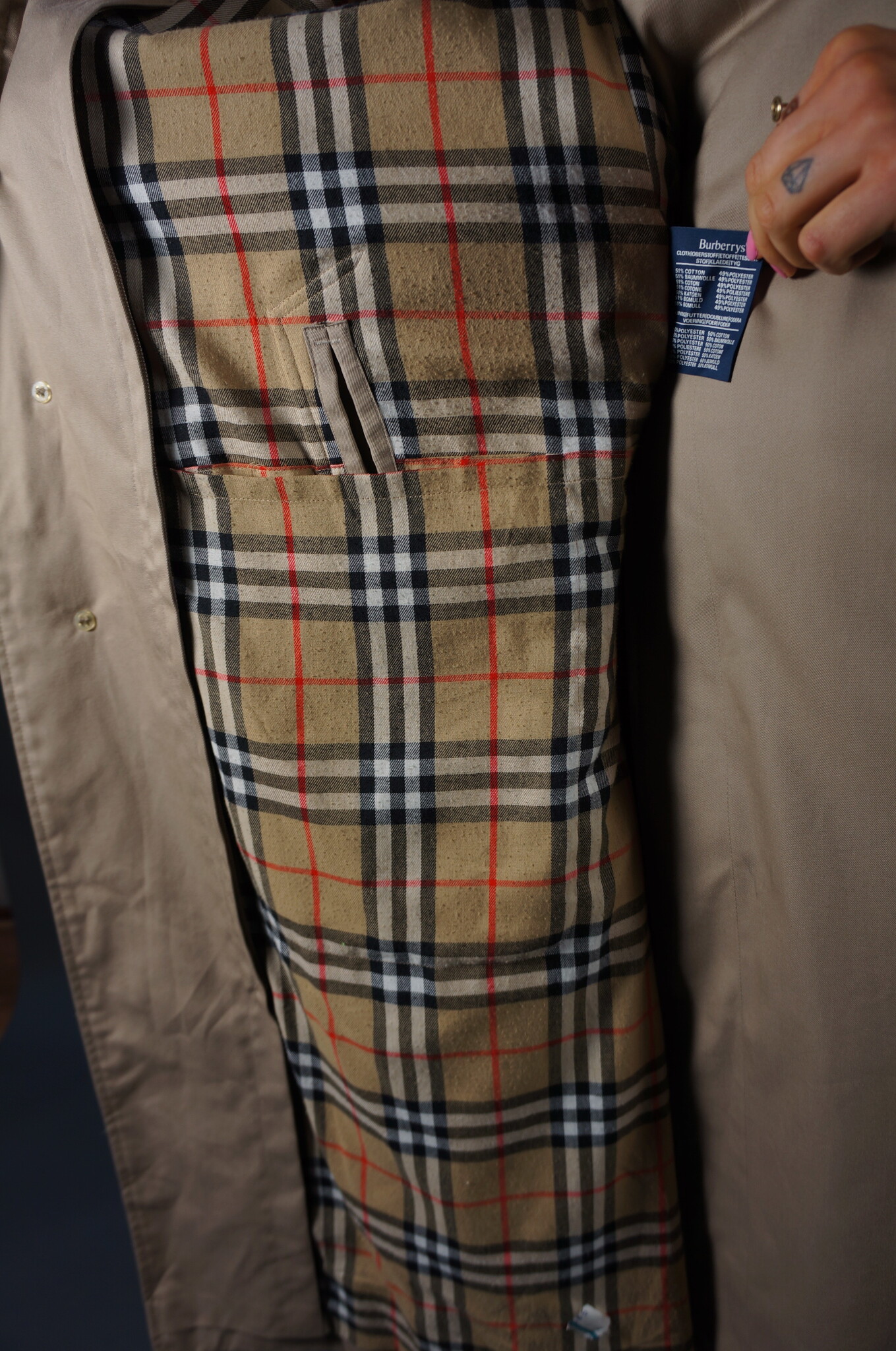 Burberry Trench Coat — Cotton / Polyester