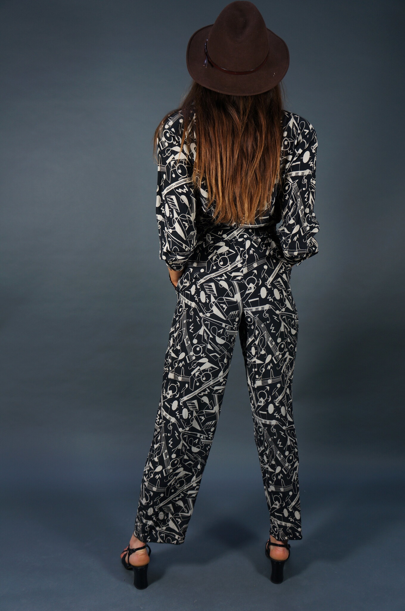 Escada Silk Swinging Music Suit