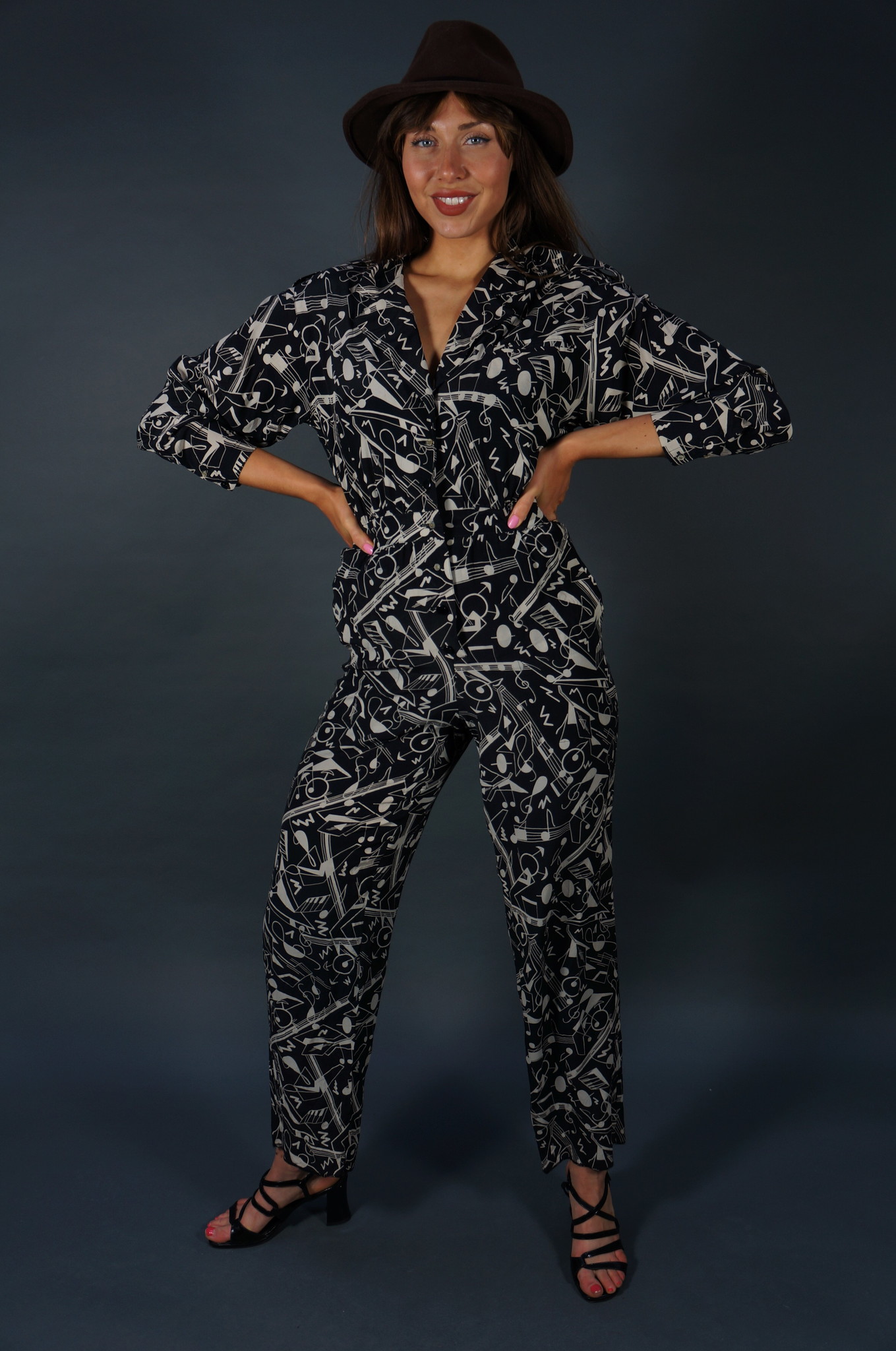 Escada Silk Swinging Music Suit