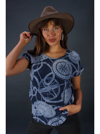 Escada Silk Clockwork Tee