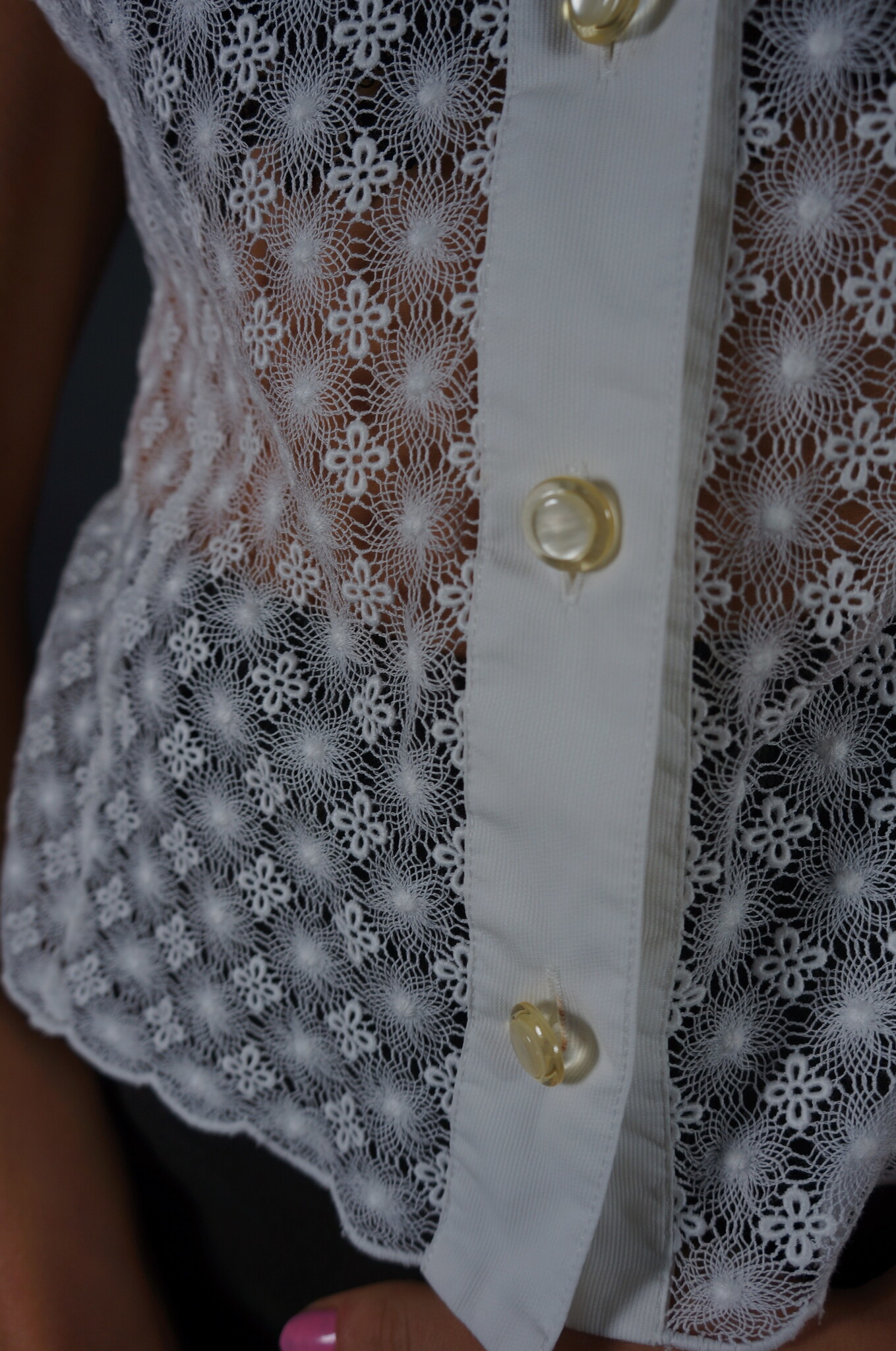 Escada Cotton Flower Blouse