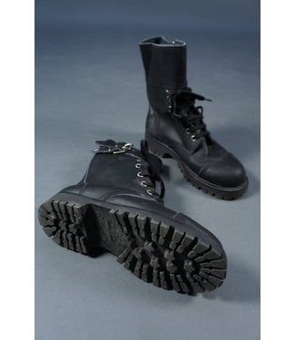 90s Leather Army Boots