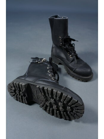 90s Leather Army Boots