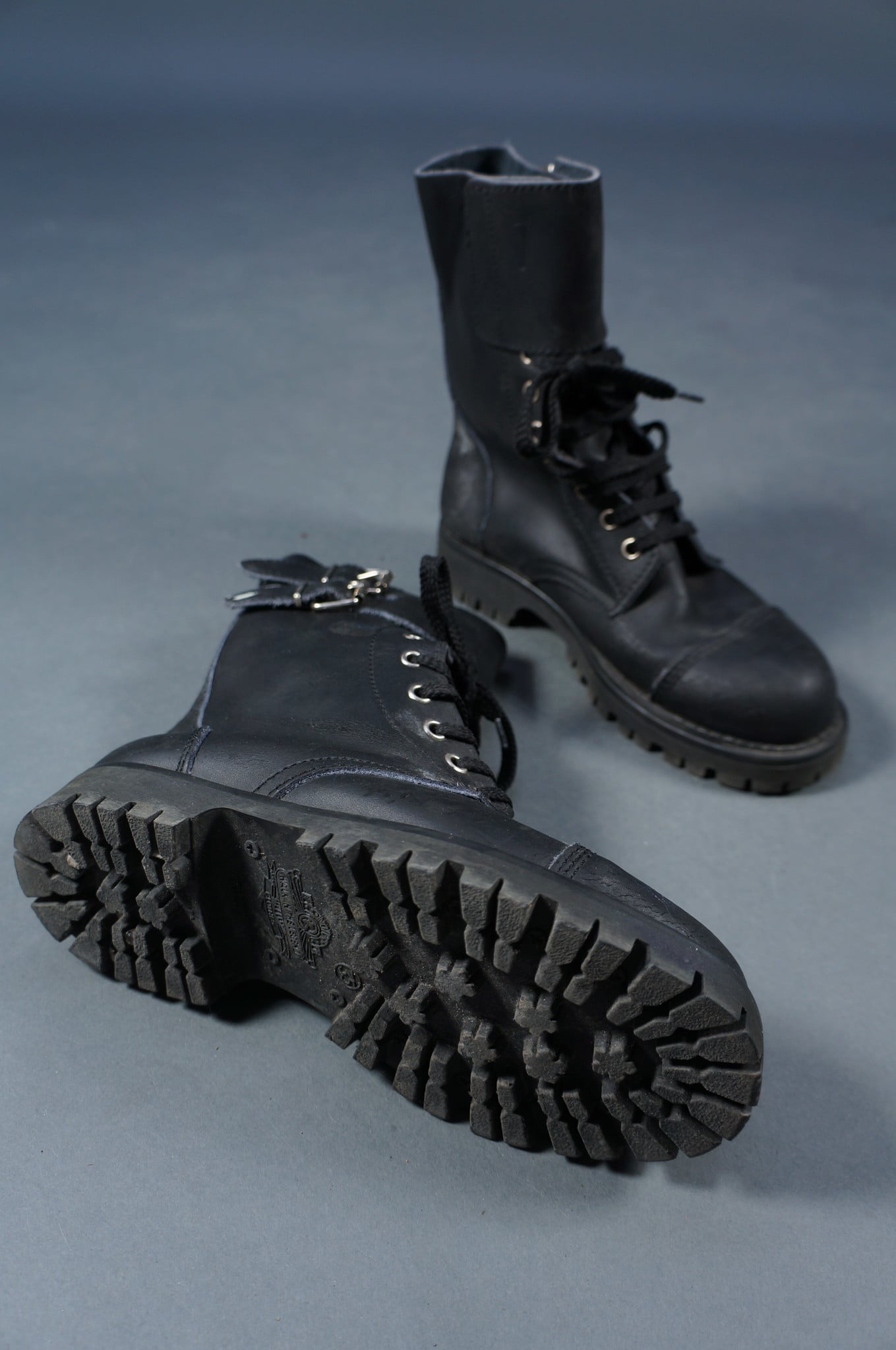 90er Leder Army-Stiefel