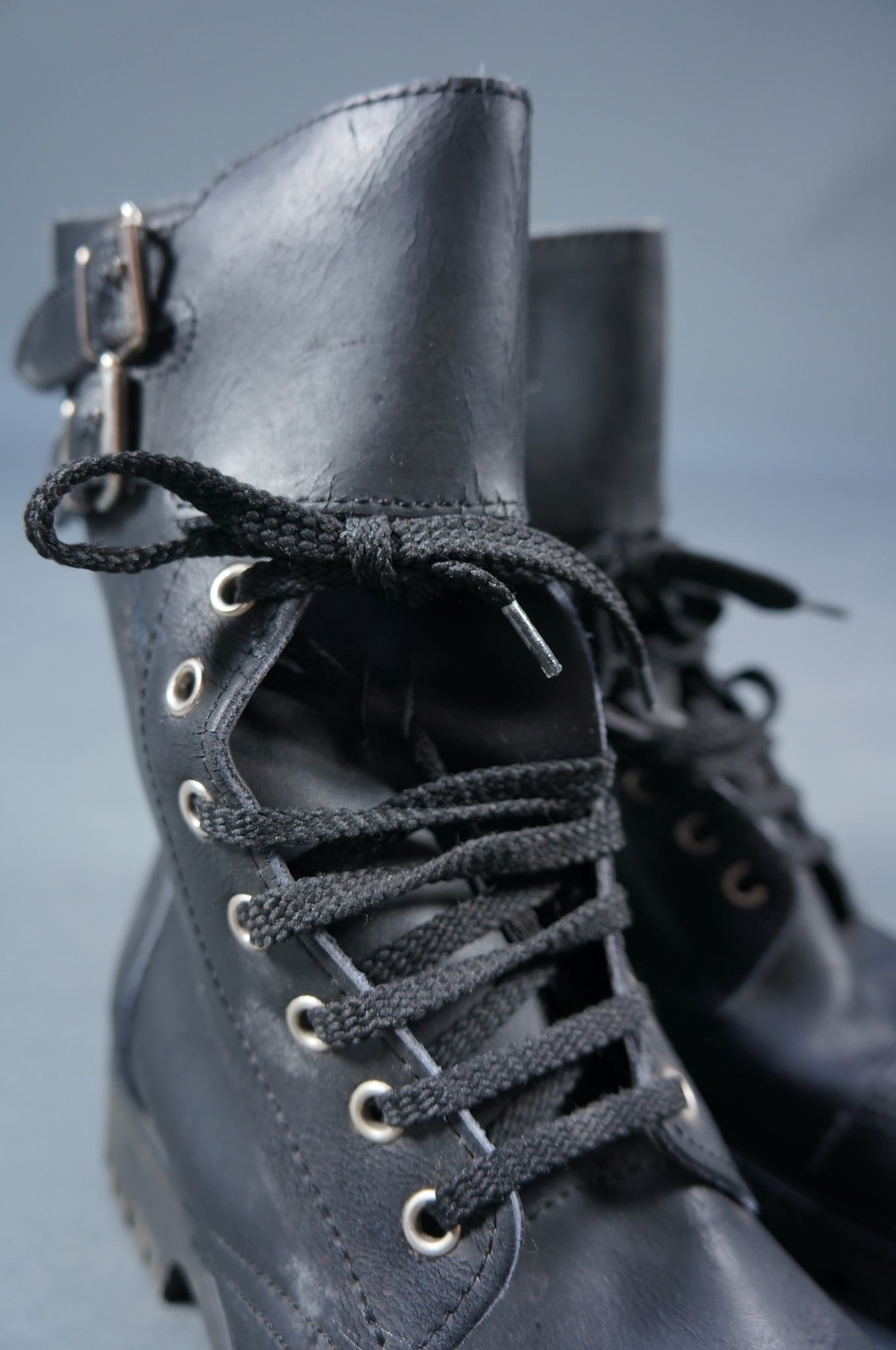 90er Leder Army-Stiefel
