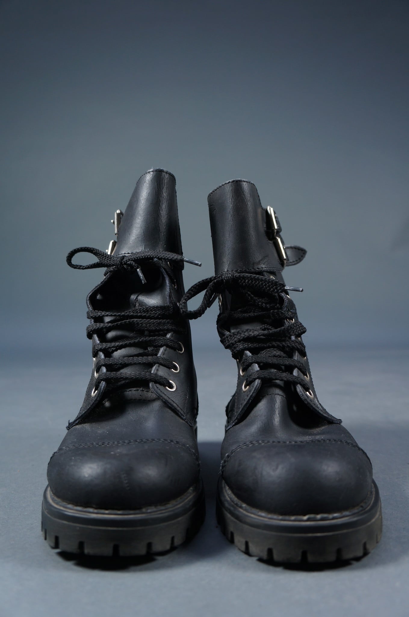 90er Leder Army-Stiefel