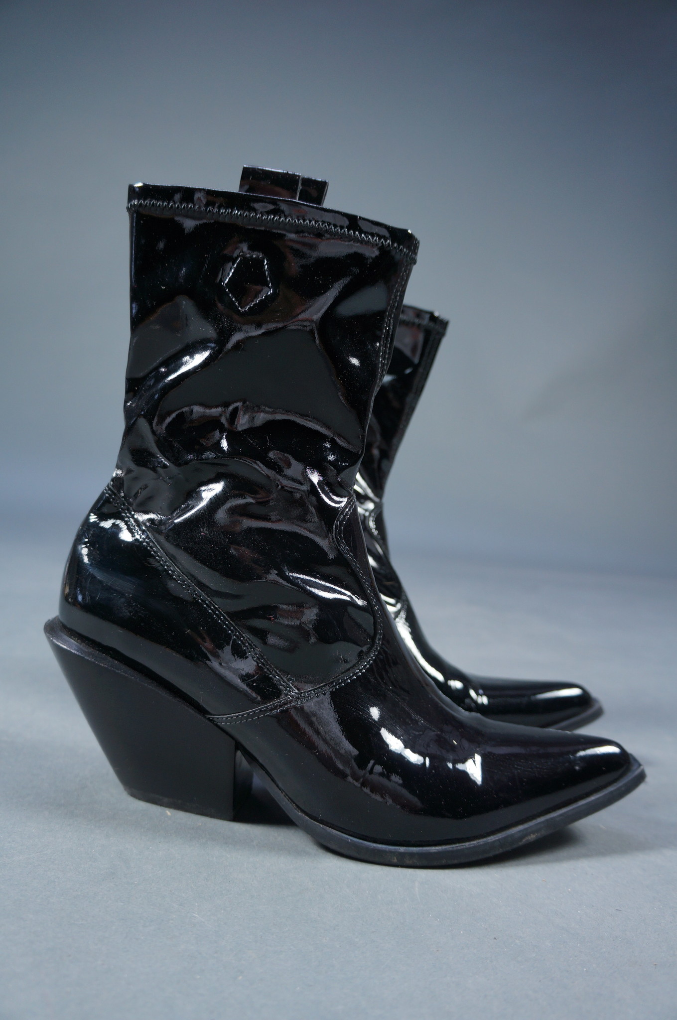 90er Vinyl-Cowboystiefel