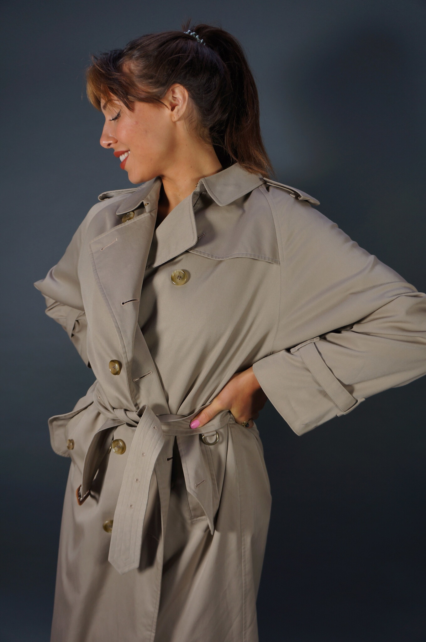 Burberry Trench Coat — Size L