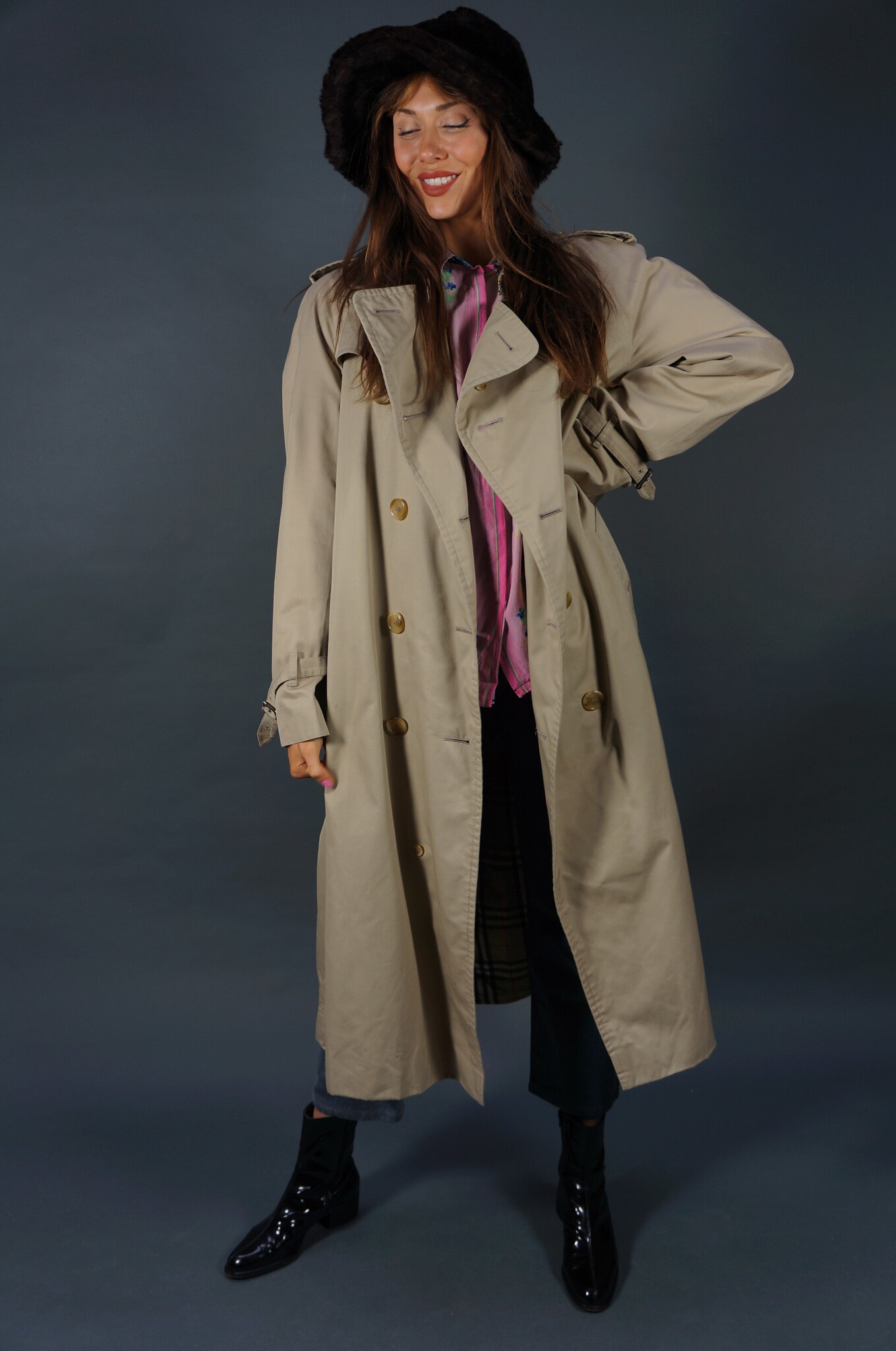 Burberry Trench Coat — Size L/XL