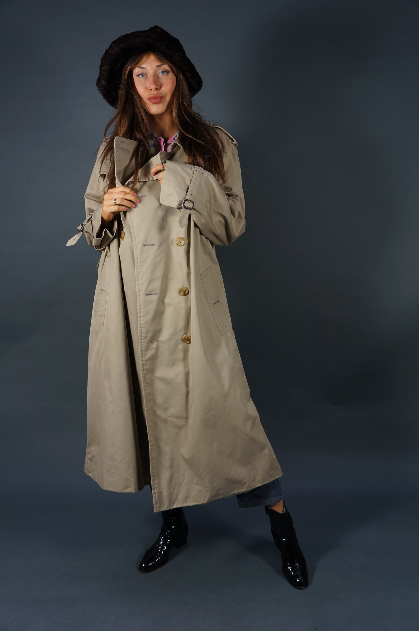 Burberry Trench Coat — Size L/XL
