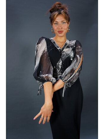 Leonard Paris Silk Dress