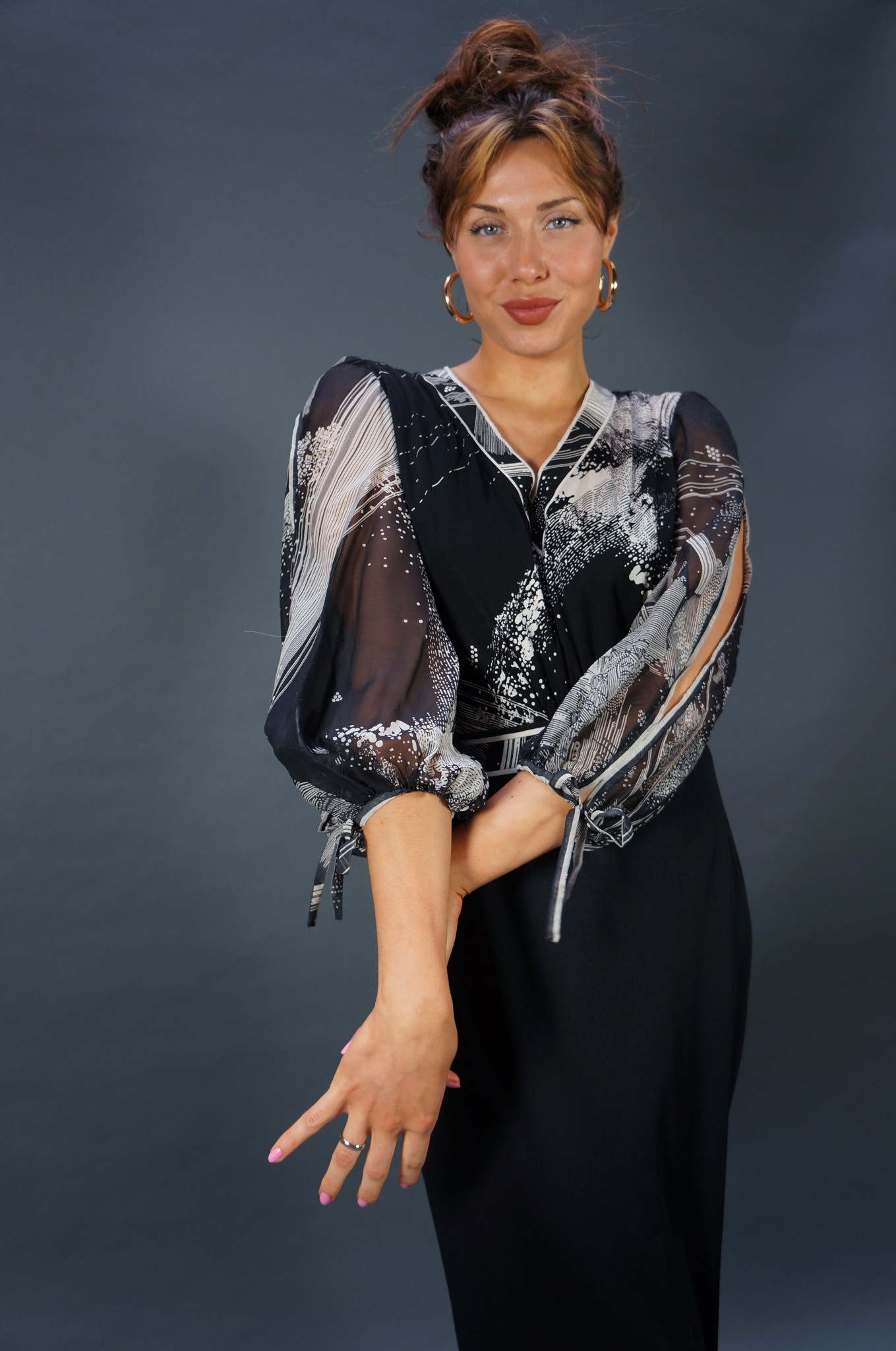 Leonard Paris Silk Dress