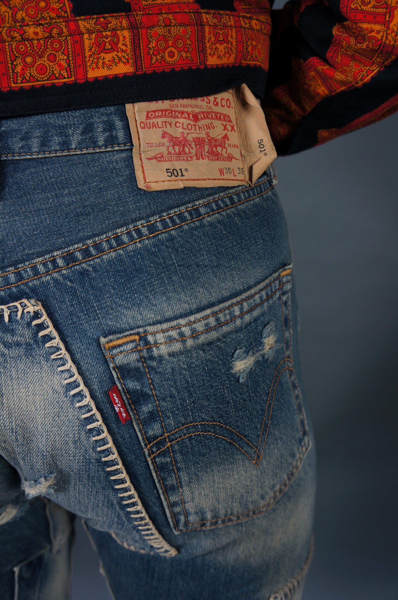 Levi's 501 Original Copper Rivet Patch Jeans