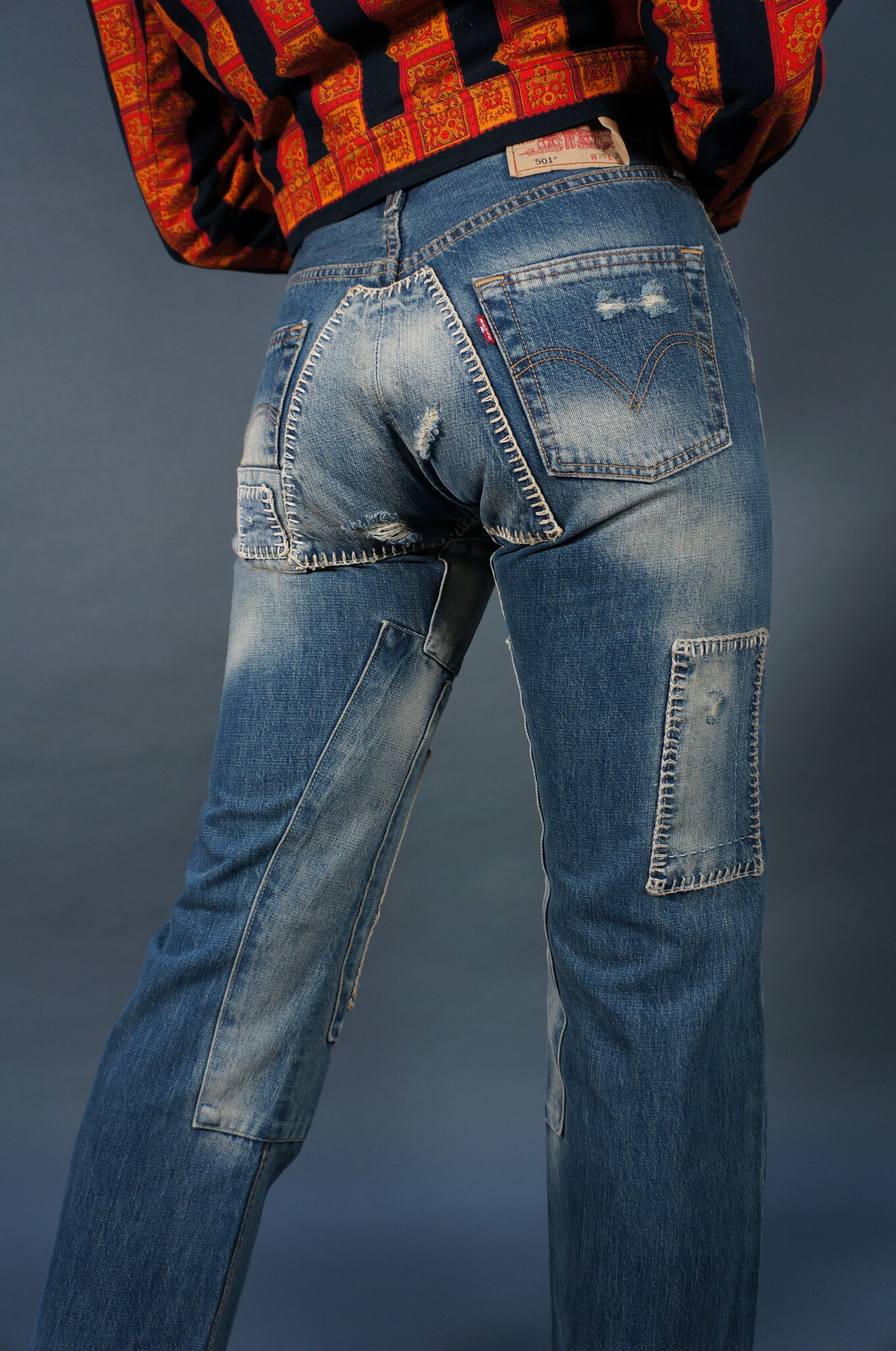Levi's 501 Original Copper Rivet Patch Jeans