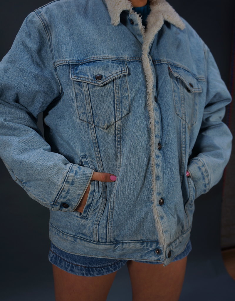 levis lined jean jacket