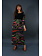 70er Psychedelisches Maxikleid