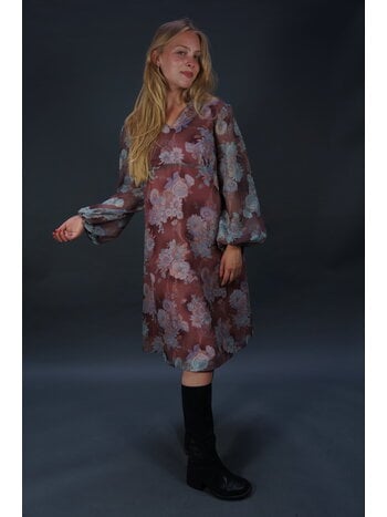 70er Solange Transparentes Kleid — Lila / Blau