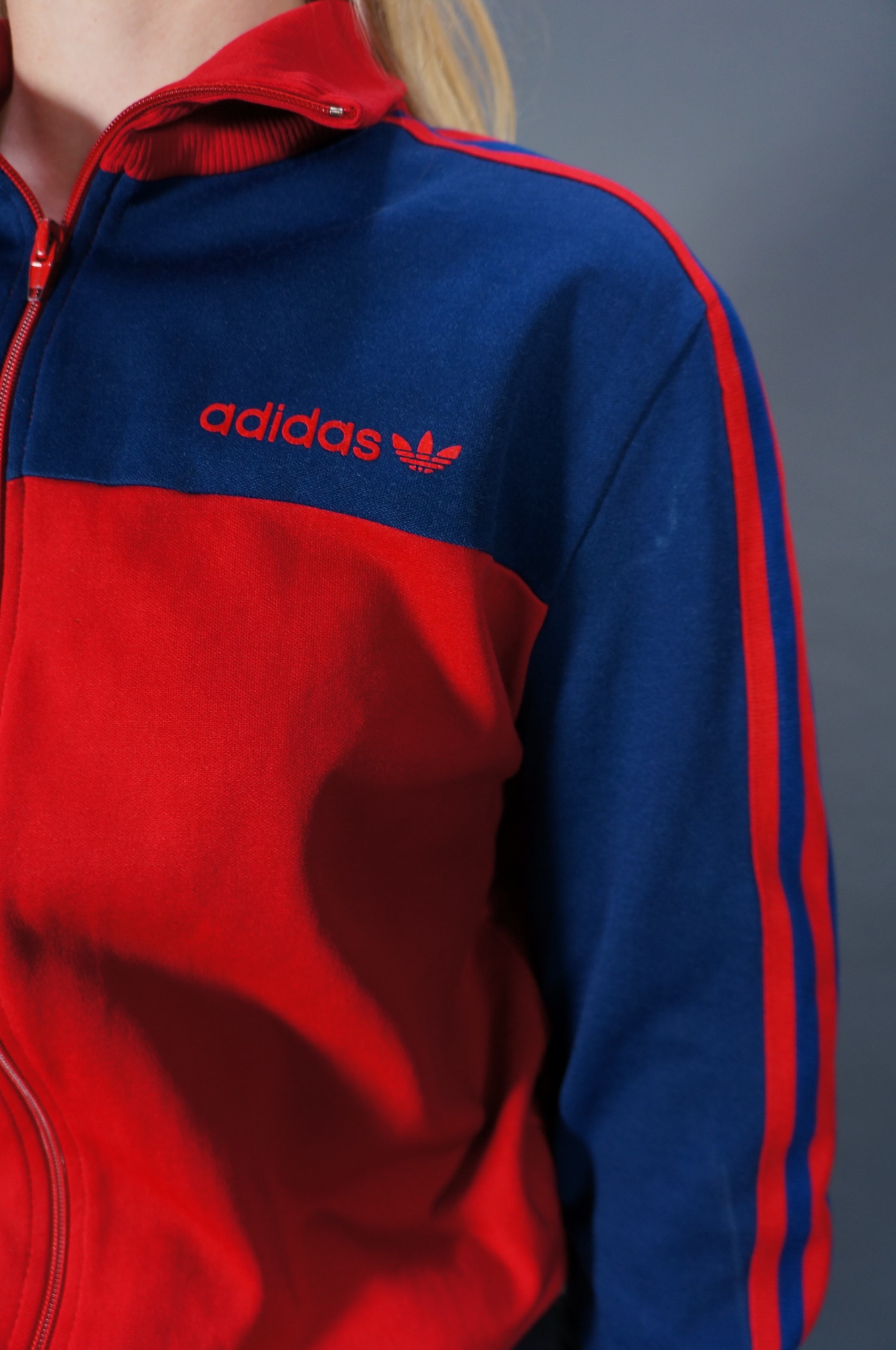 70er Adidas Trainingsjacke — Baumwolle / Polyamide