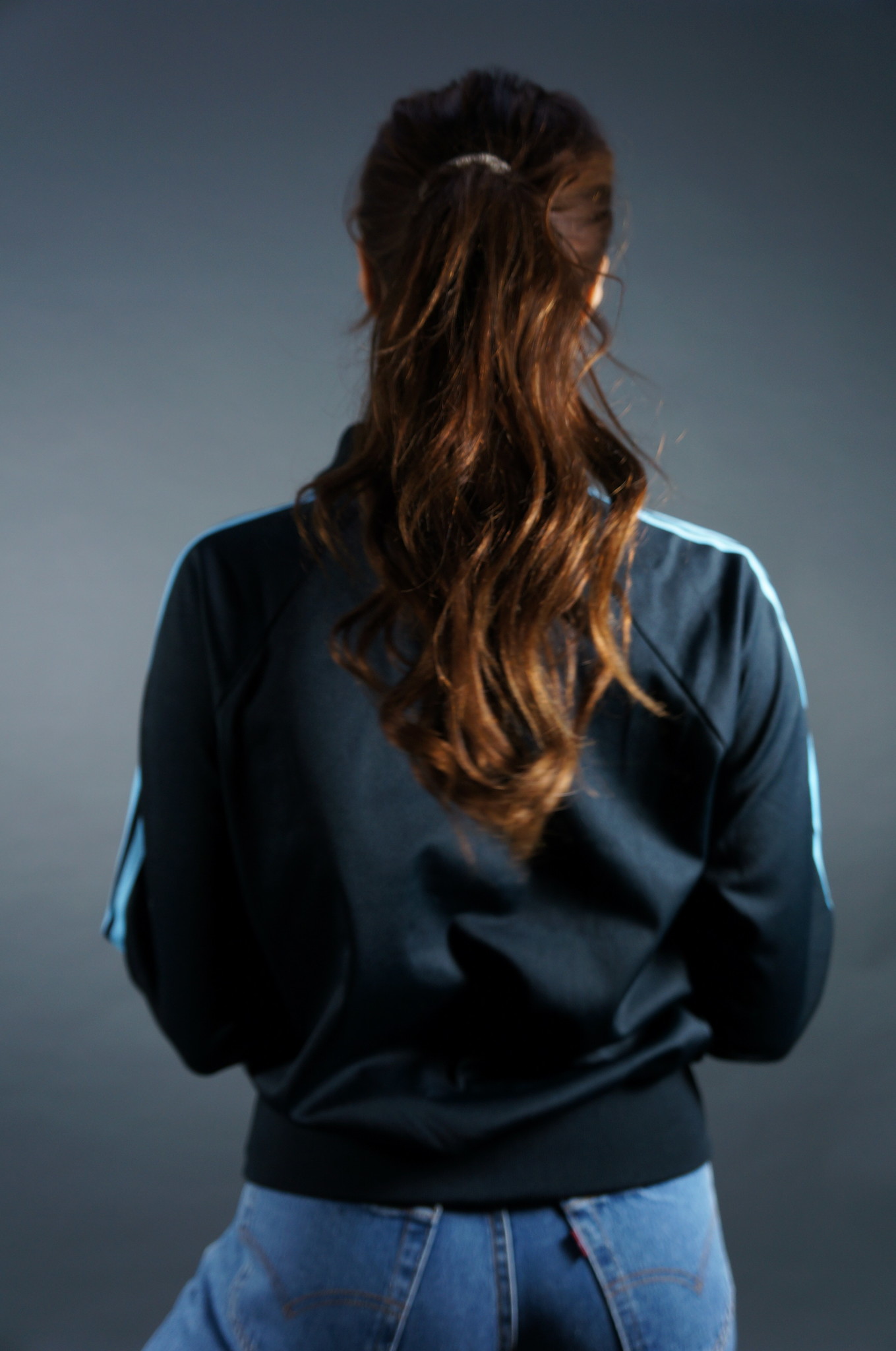 70er Adidas Trainingsjacke — Blau / Weiß