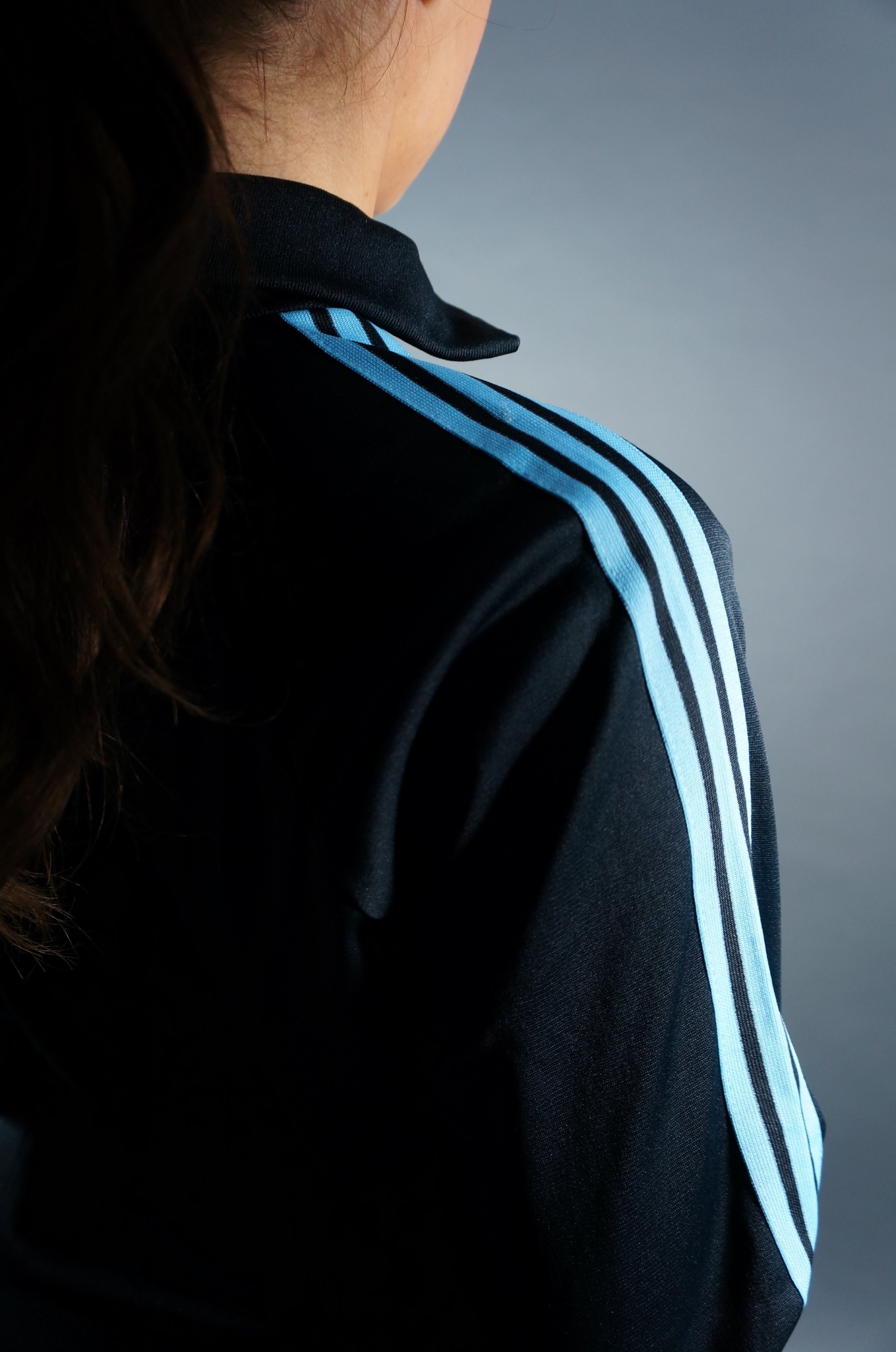 70er Adidas Trainingsjacke — Blau / Weiß