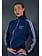 70er Adidas Blau & Weiß Trainingsjacke — S/M