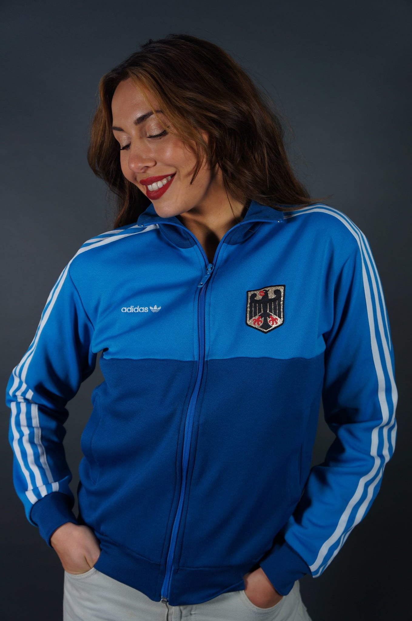 70er Adidas Trainingsjacke Patch