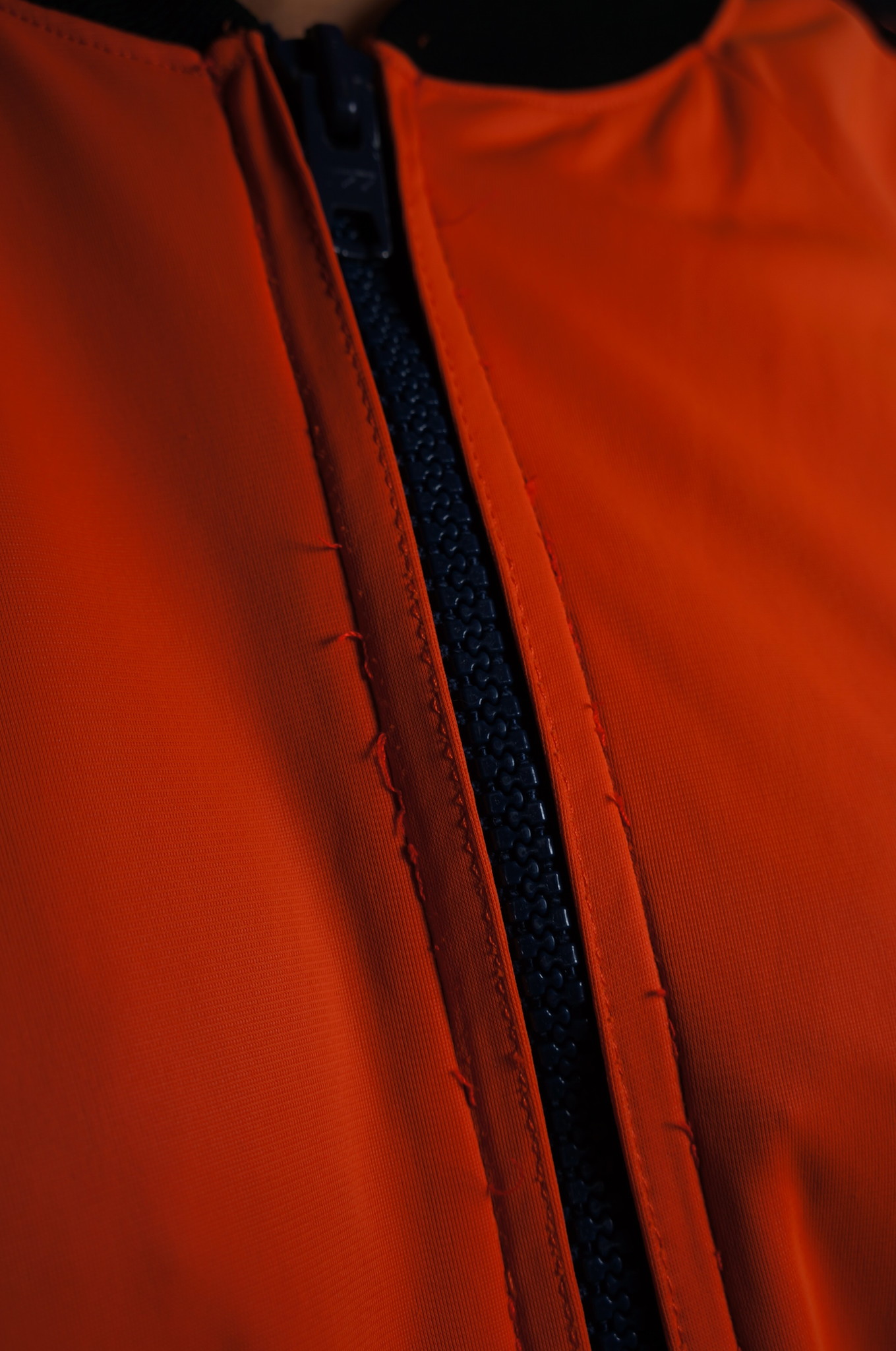 70er Adidas Trainingsjacke — Orange / Schwarz